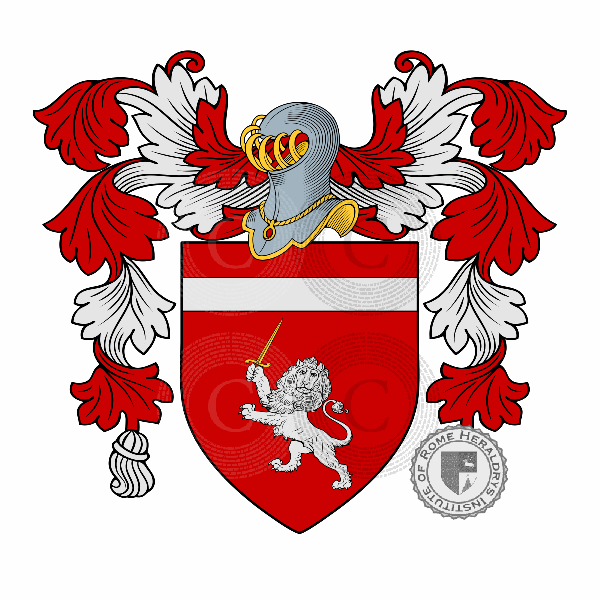 Coat of arms of family Mezzanotte