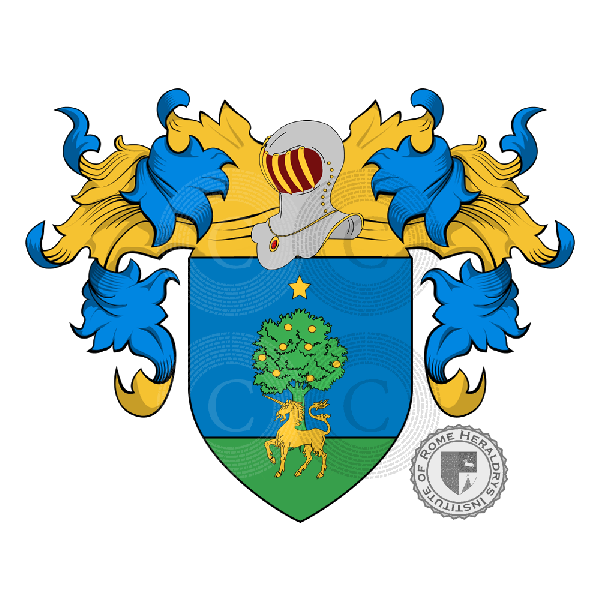 Escudo de la familia Crespi (Roma, arma moderna)