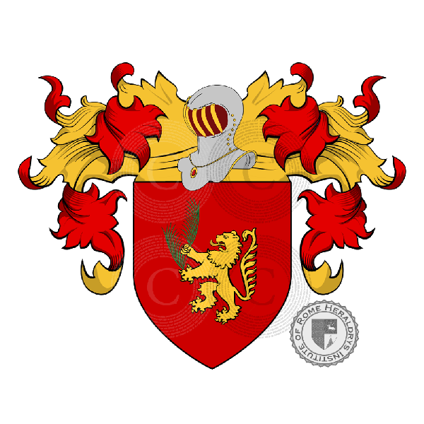 Coat of arms of family Palmaro o Palmari