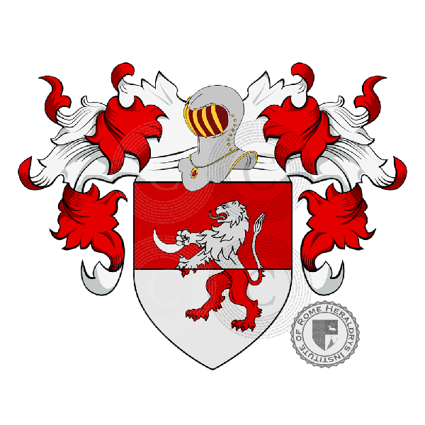 Escudo de la familia Pratesi del Lion Nero