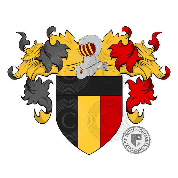 Escudo de la familia Calderari o Calderaro (Verona)