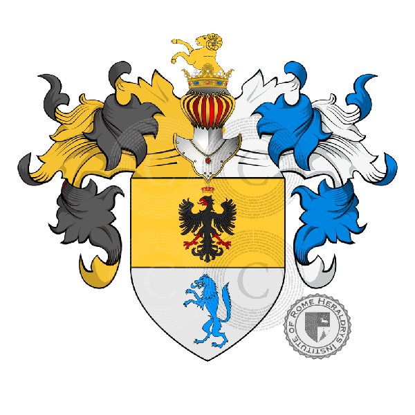 Escudo de la familia Lupi (Marchesi di Soragna, Padova)