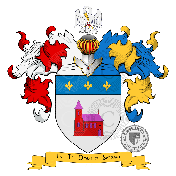 Coat of arms of family Chiesa (della) (Piemonte)