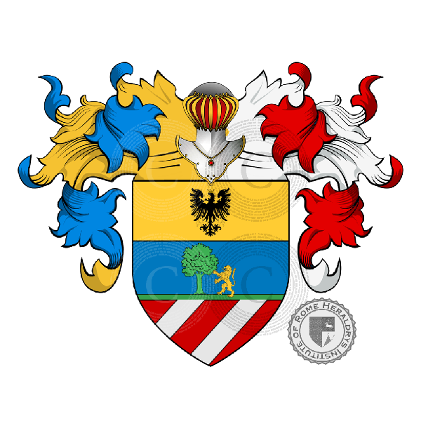 Escudo de la familia Silva (Milano, Lezzeno e lago di Como)