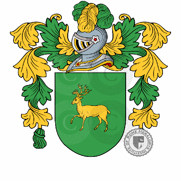 Coat of arms of family Ciervo