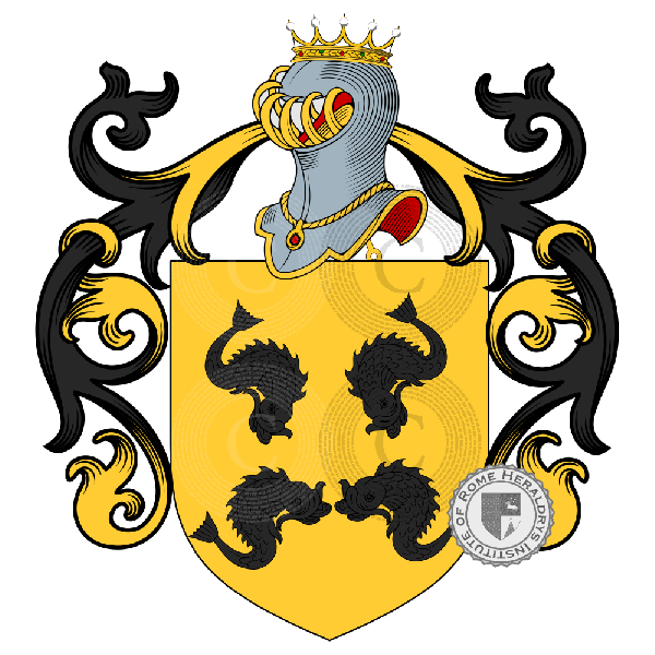Coat of arms of family Scribani