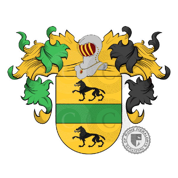 Coat of arms of family Palmas