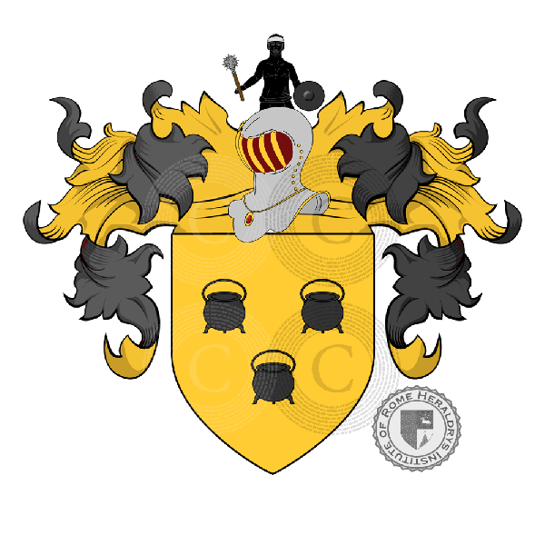 Coat of arms of family Pot