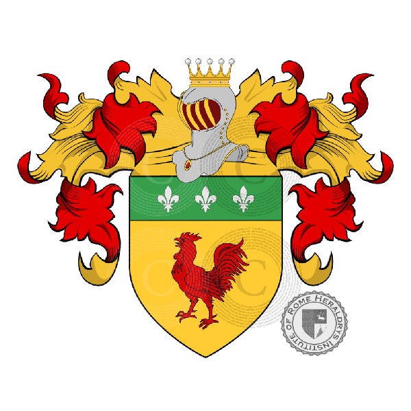 Coat of arms of family Gabiano