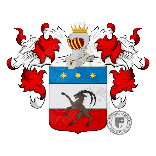 Coat of arms of family Moschetti
