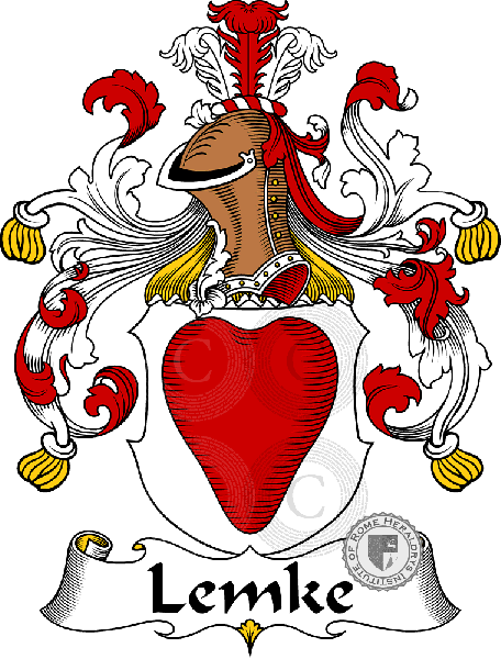 Coat of arms of family Lemke