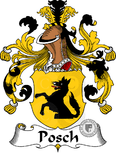 Coat of arms of family Posch