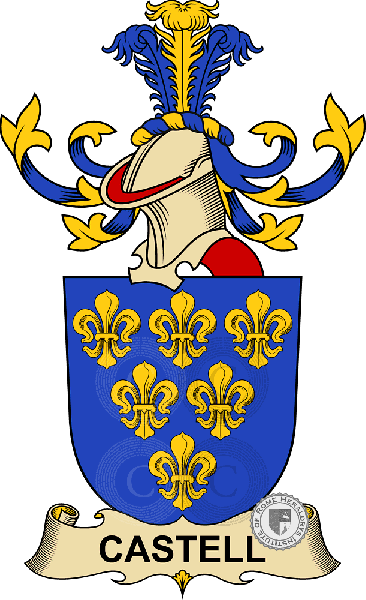 Coat of arms of family Castell