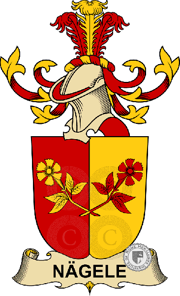 Coat of arms of family Nägele