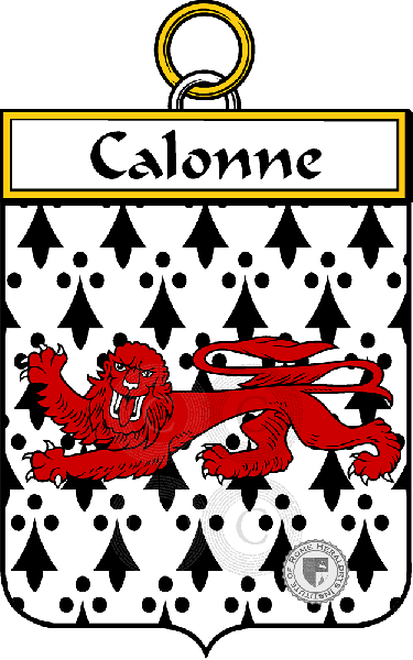 Brasão da família Calonne