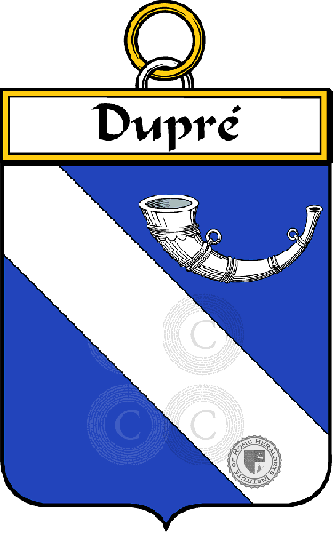 Coat of arms of family Dupré