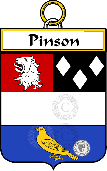 Coat of arms of family Pinson