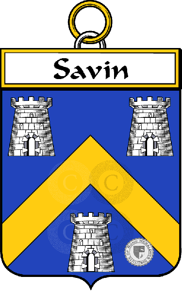 Coat of arms of family Savin