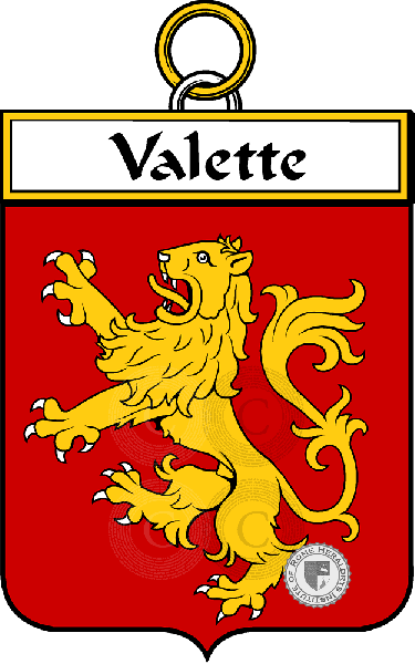 Coat of arms of family Valette