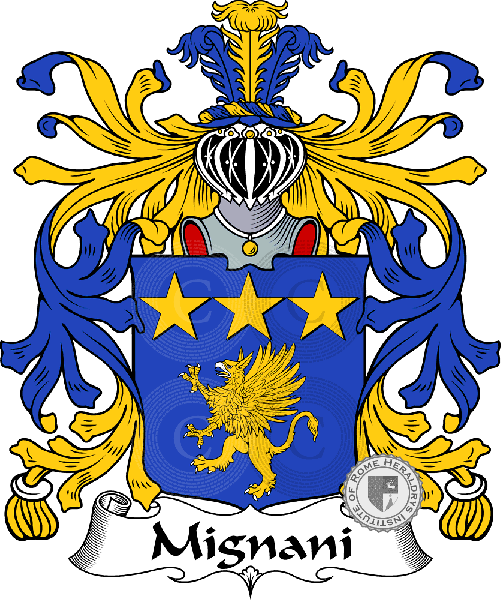 Coat of arms of family Mignani