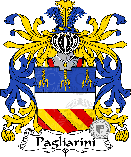 Coat of arms of family Pagliarini