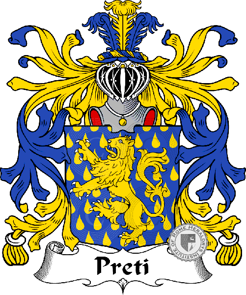 Escudo de la familia Preti