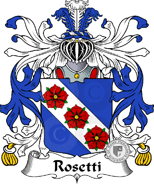 Coat of arms of family Rosetti