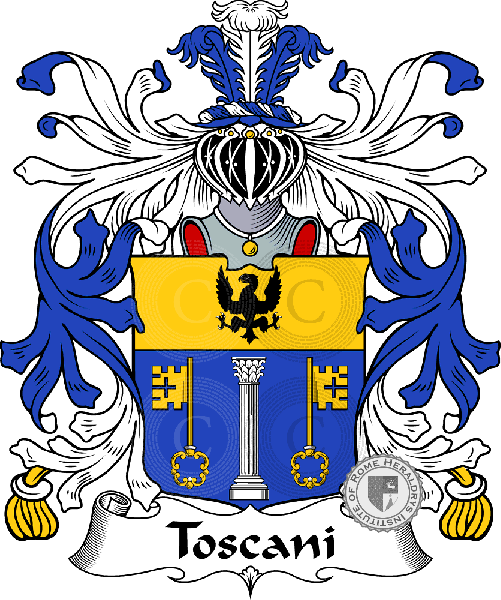 Stemma della famiglia Toscani