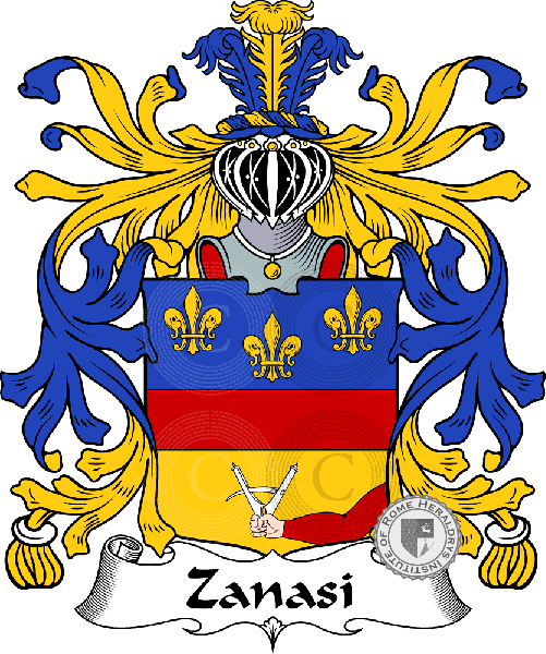 Coat of arms of family Zanasi