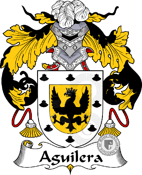Coat of arms of family Aguilera