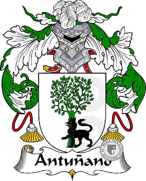 Coat of arms of family Antuñano