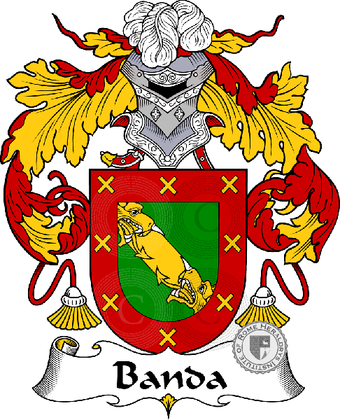 Coat of arms of family Banda