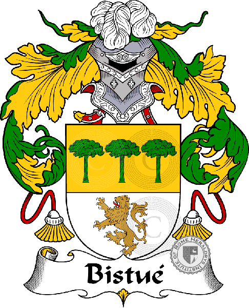 Coat of arms of family Bistué
