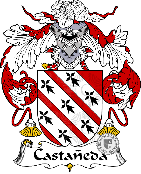 Coat of arms of family Castañeda
