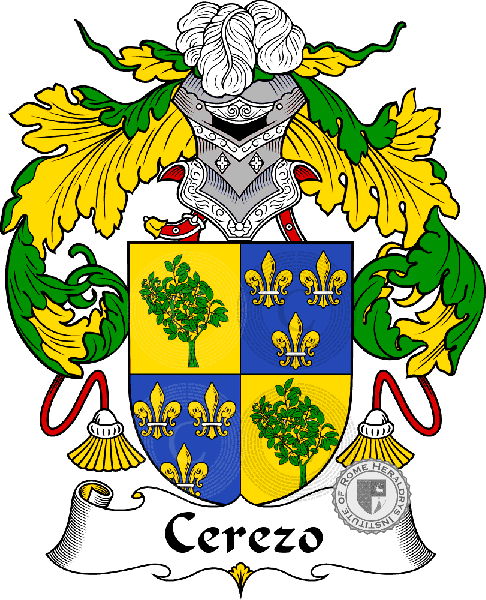 Coat of arms of family Cerezo