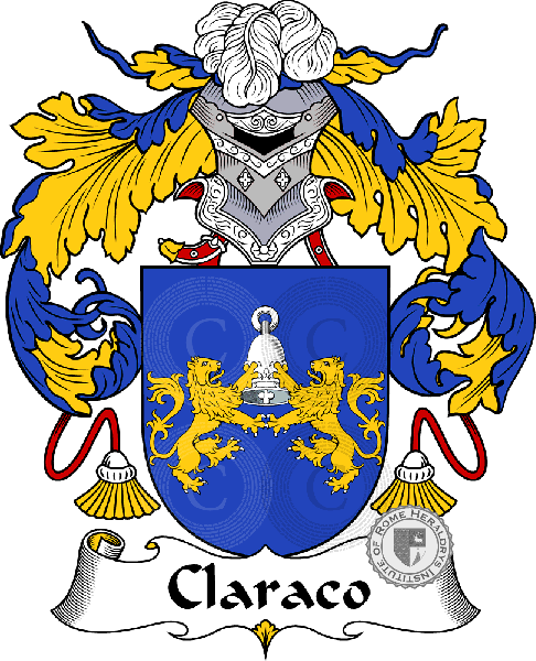 Coat of arms of family Claraco