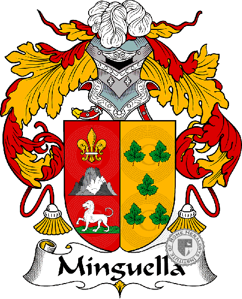 Coat of arms of family Mínguella