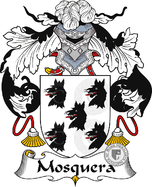 Coat of arms of family Mosquera