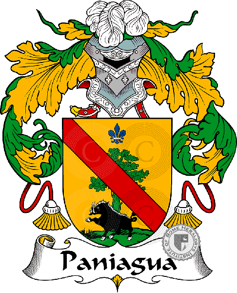Coat of arms of family Paniagua