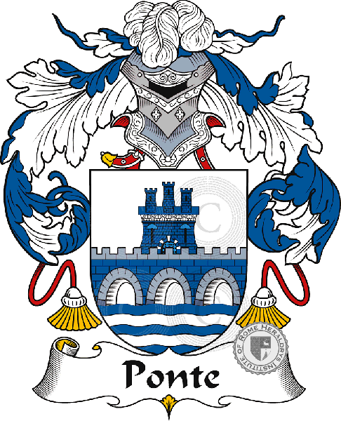 Coat of arms of family Ponte