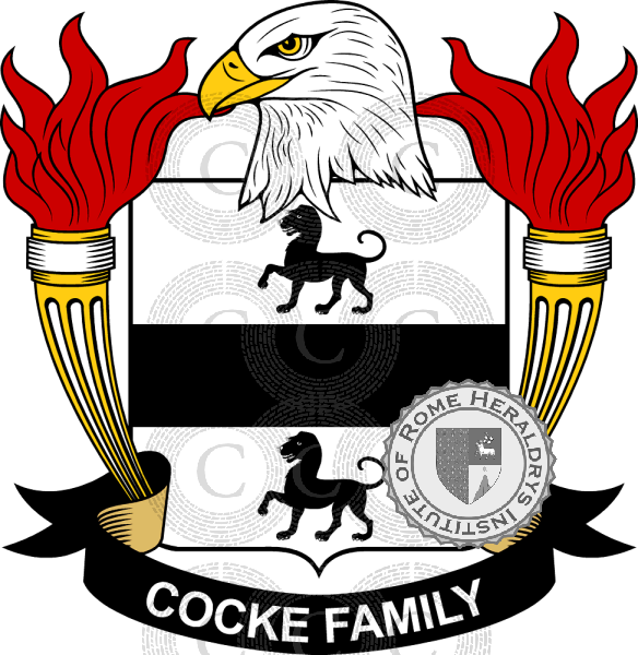 Brasão da família Cocke