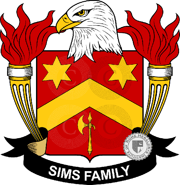 Brasão da família Sims