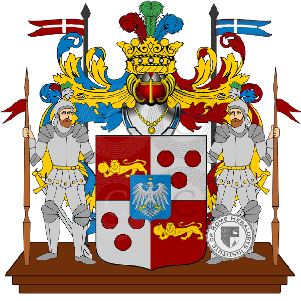 Coat of arms of family calcagnini