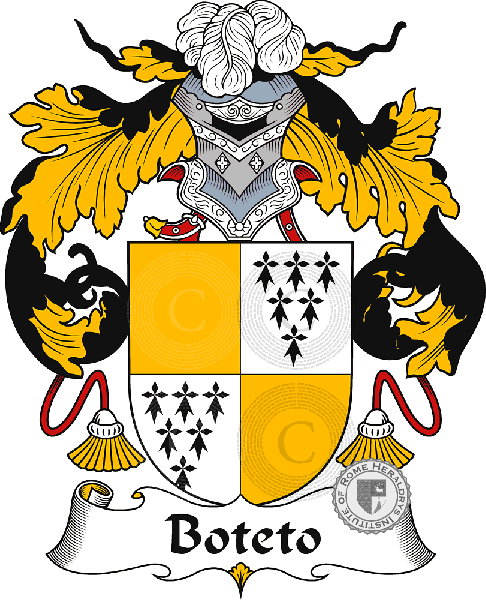 Coat of arms of family Boteto