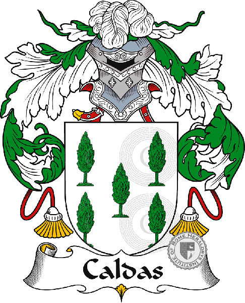 Coat of arms of family Caldas