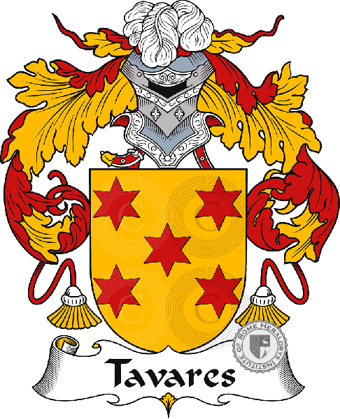 Coat of arms of family Tavares