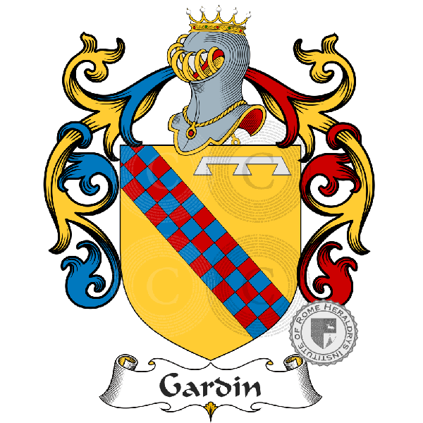 Coat of arms of family Gardin