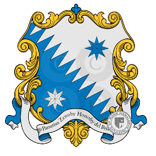Escudo de la familia Panuzzi del Bria