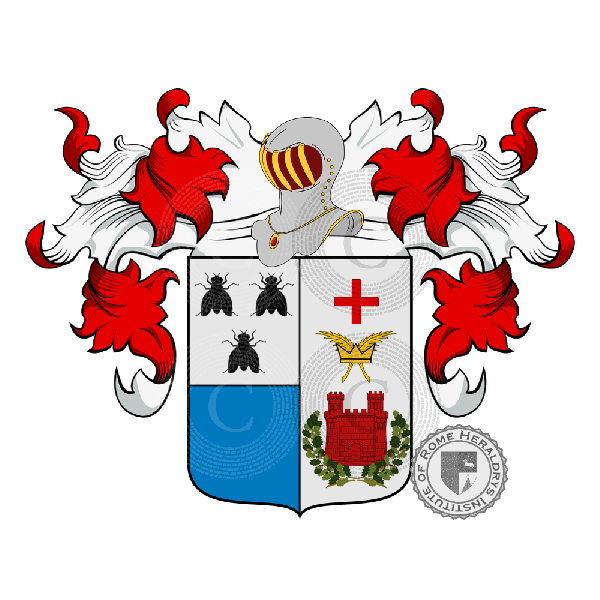 Coat of arms of family Moscheni, Moschini, Moschin