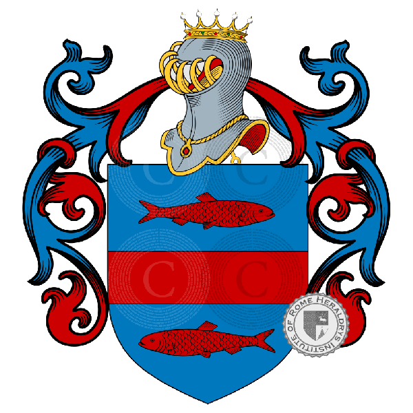 Wappen der Familie Pescatori
